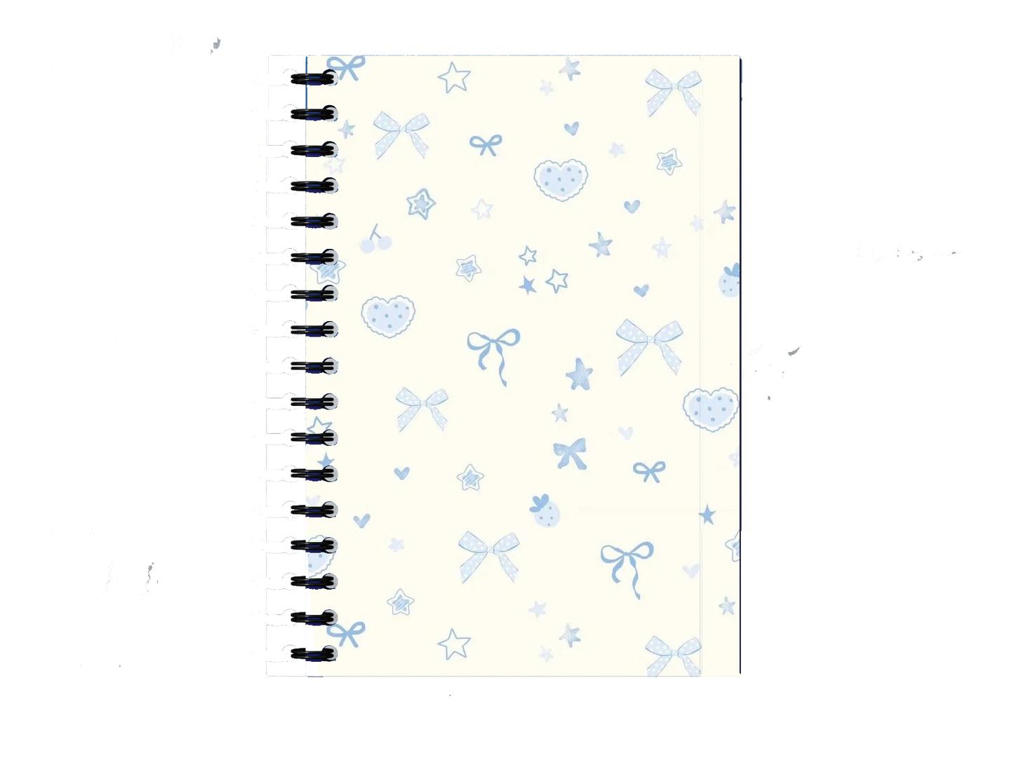 Preppy Blue Bow Notebook A5 23