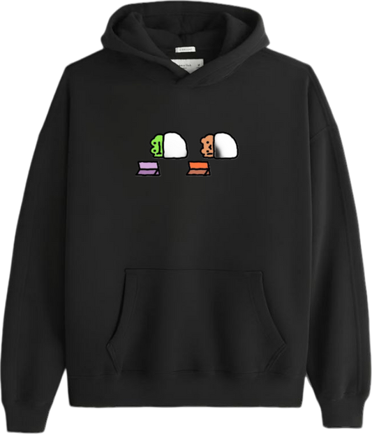 Frog Oversize Hoodie Black 23