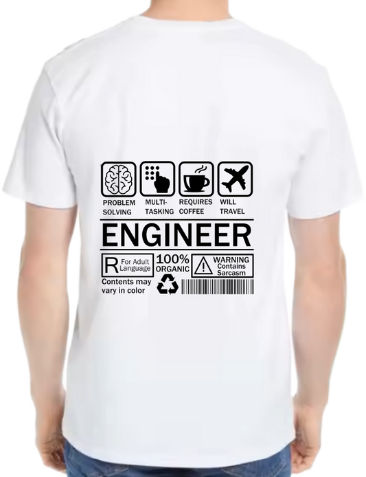 Programmer Back text One Size t- shirt White Back 23