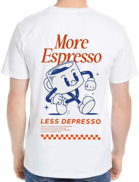More Espresso t- shirt One Size White back 23