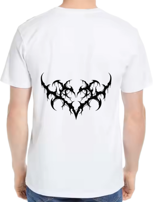 Goth Oversize t- shirt  White Back 23