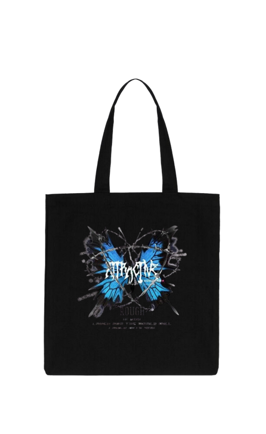 butterflies tote bag Black 23