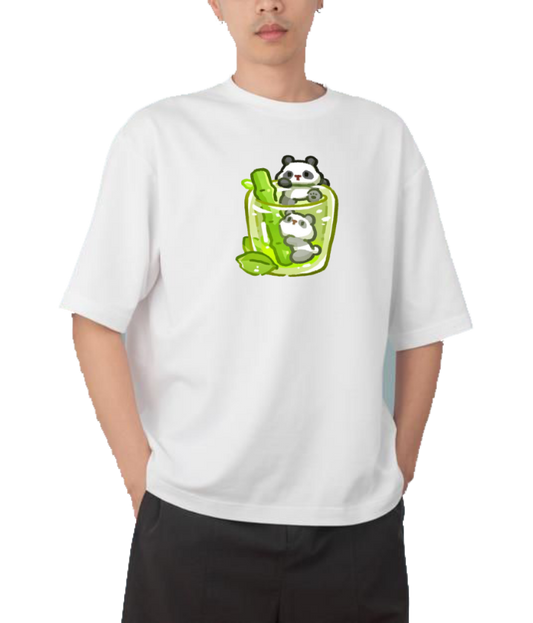 PANDA Oversize Hoodie White 23