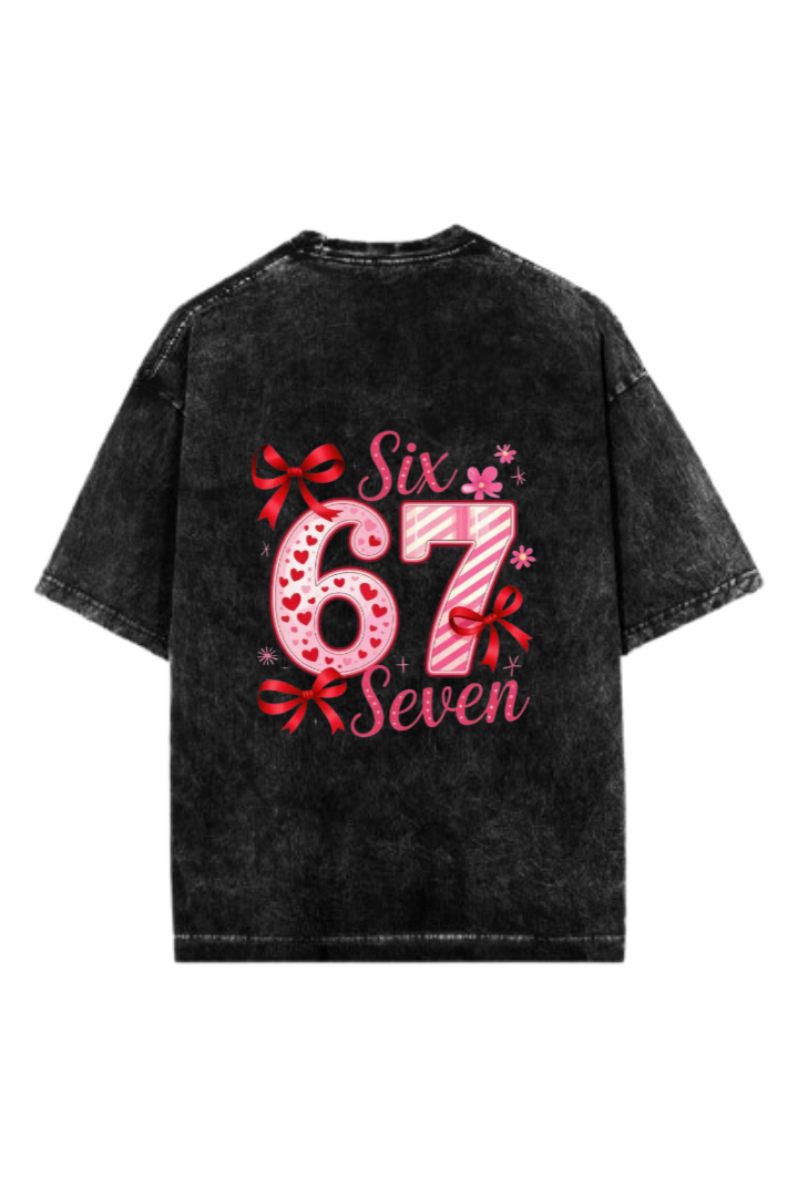 67 designs One Size t- shirt Washed Back 23