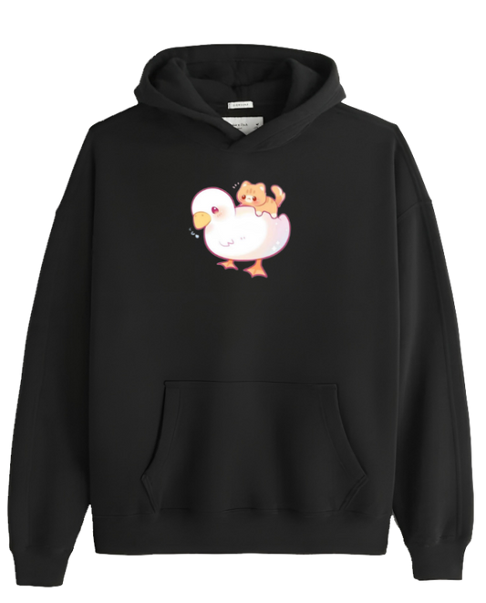 duck Oversize Hoodie Black 23