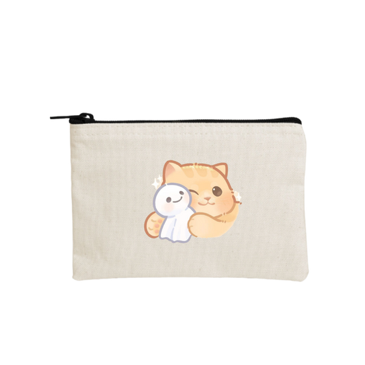 cat wallet pencil case Beige 23