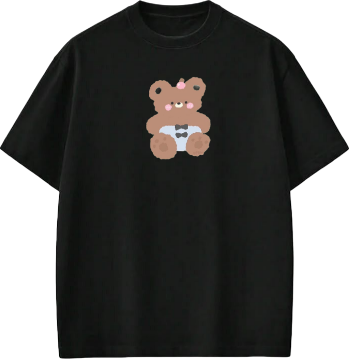 bear t- shirt Black  23