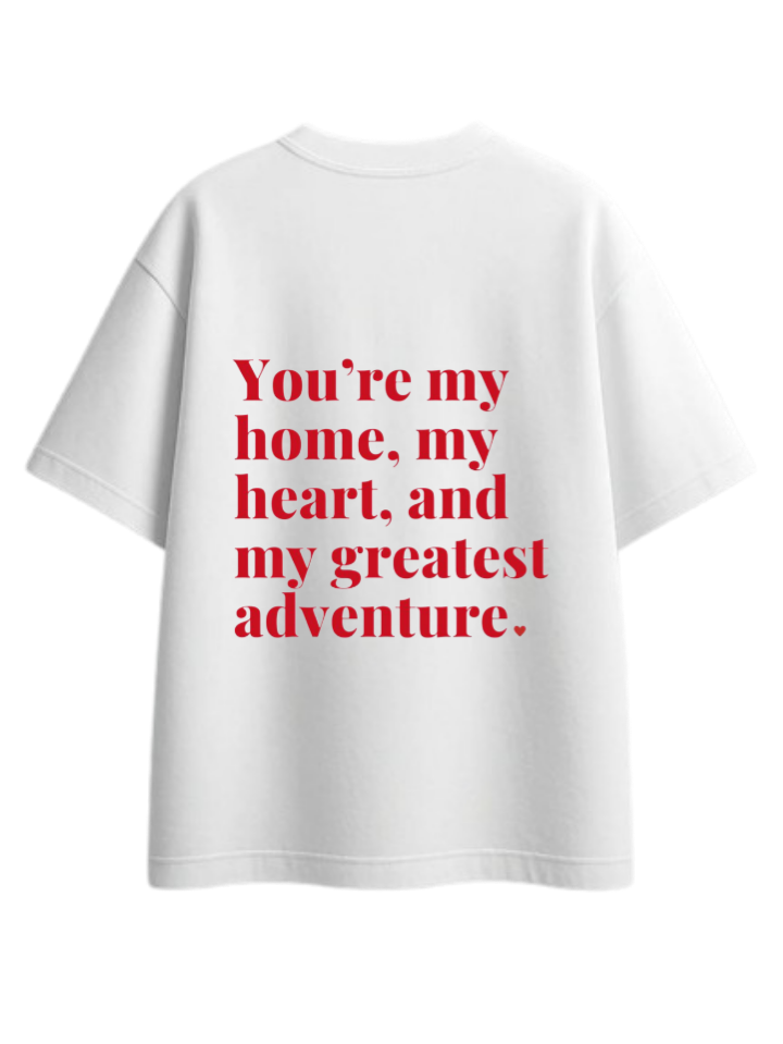 VaIentine coupIe t- shirt White Back 23