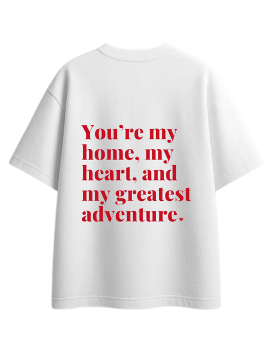 VaIentine coupIe t- shirt White Back 23
