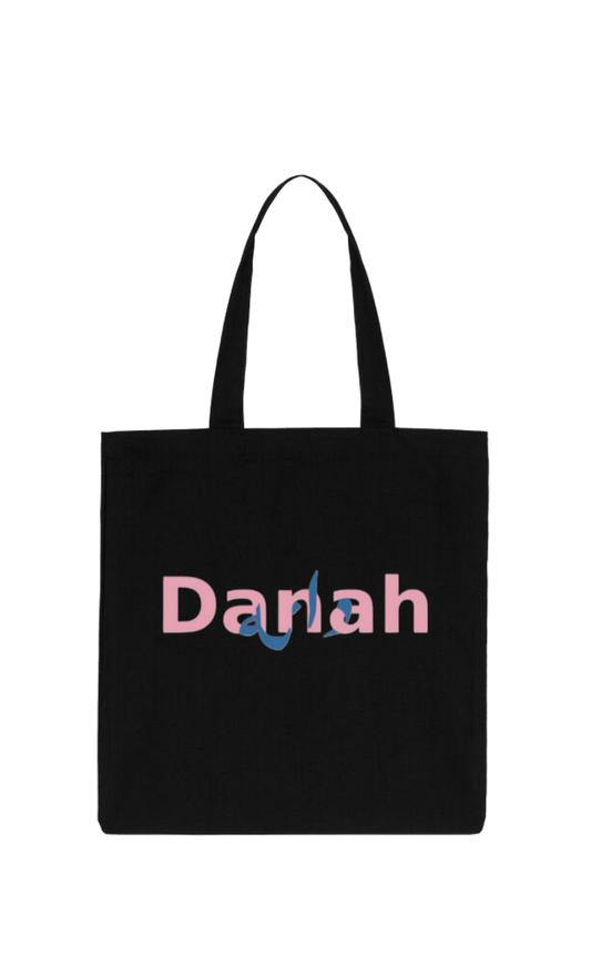 names tote bag Black Danah 23