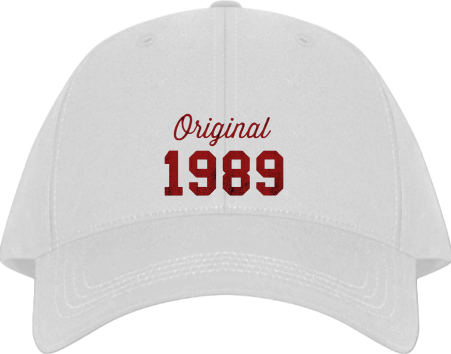 age Baseball cap White 1989