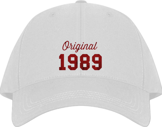 age Baseball cap White 1989