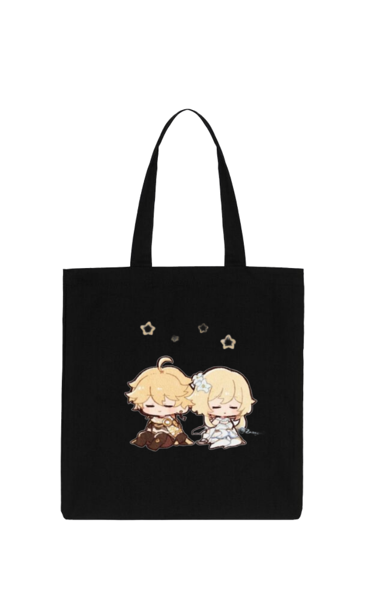 Genshin Impact Aether tote bag Black 23