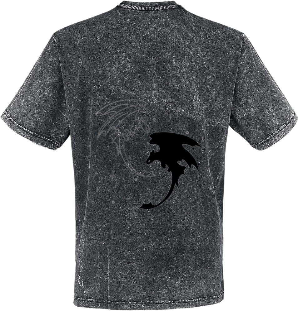 Toothless t- shirt One Size Washed Back 23