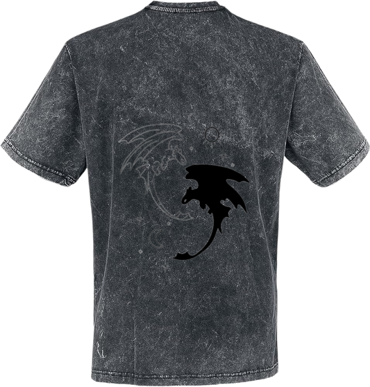 Toothless t- shirt One Size Washed Back 23