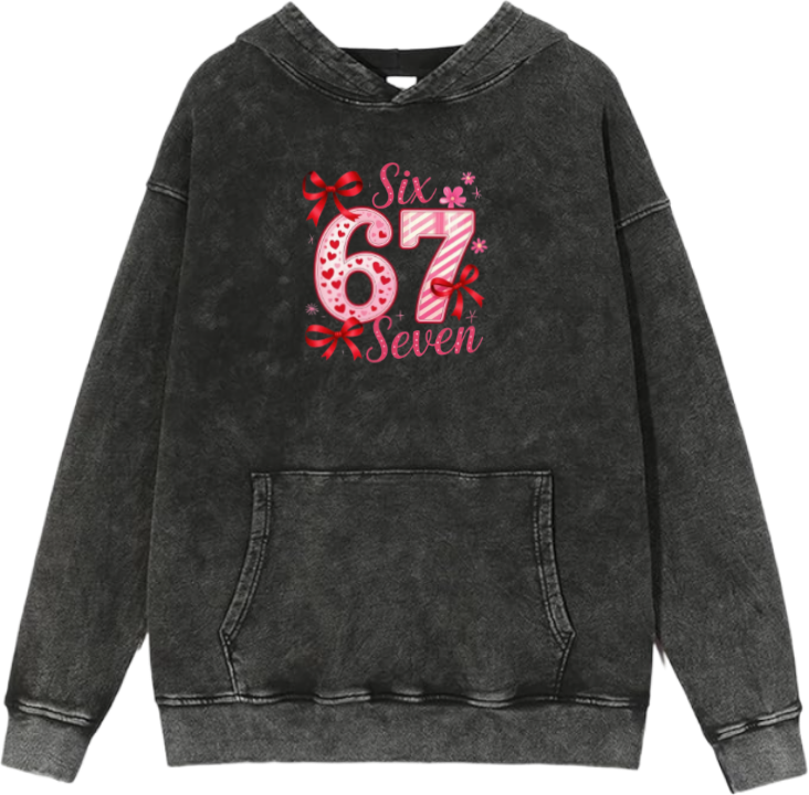 67 designs Oversize Hoodie Washed 23