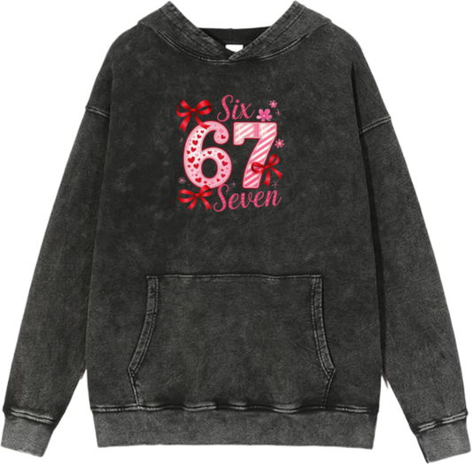 67 designs Oversize Hoodie Washed 23