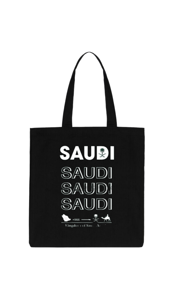 SaudIa Arabia saudi tote bag Black 23