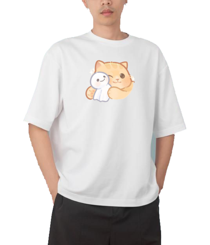 cat One Size t- shirt White 23