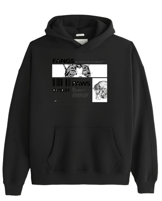 RANDOM ANIME GIRL Oversize  Hoodie Black 23