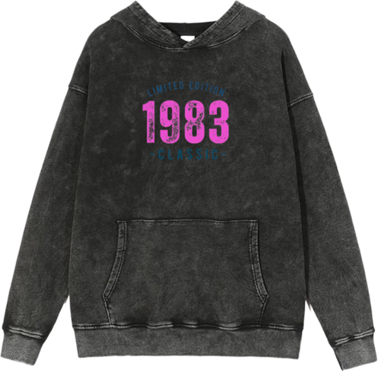 age Oversize  Hoodie Washed gray 1983