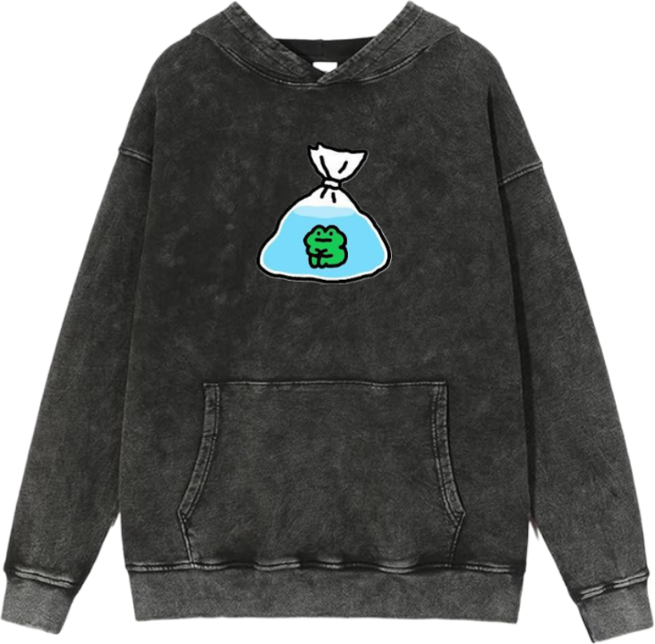 Frog Oversize Hoodie Washed 23