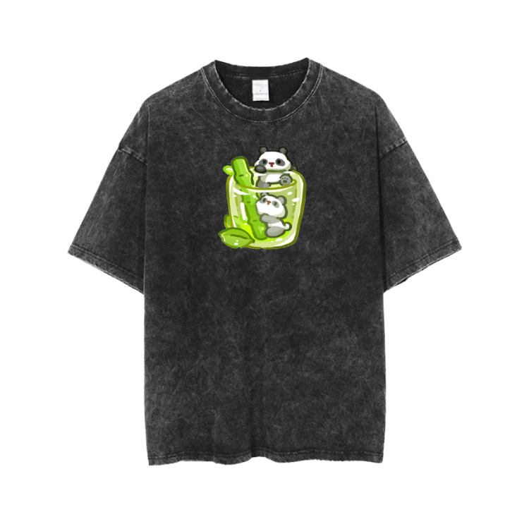 PANDA One Size t- shirt Washed 23