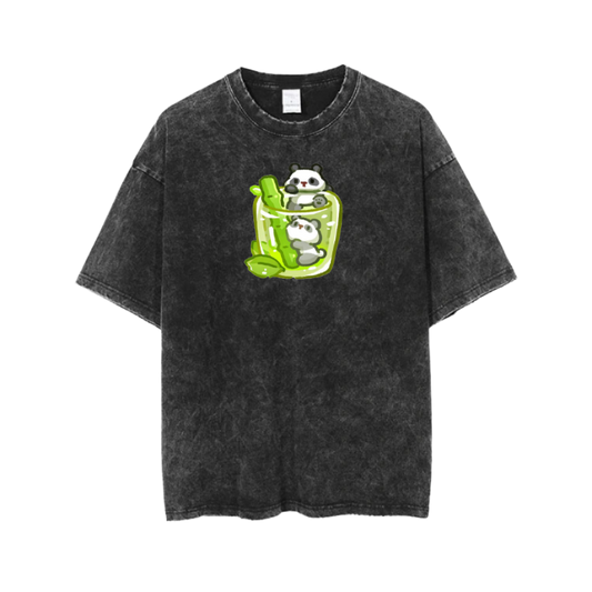 PANDA One Size t- shirt Washed 23