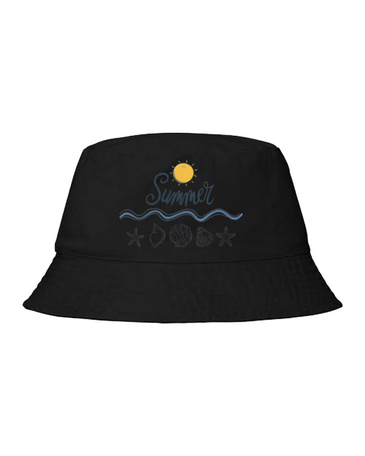 Summer Vibes Bucket hat Fishman hat cap Black 23