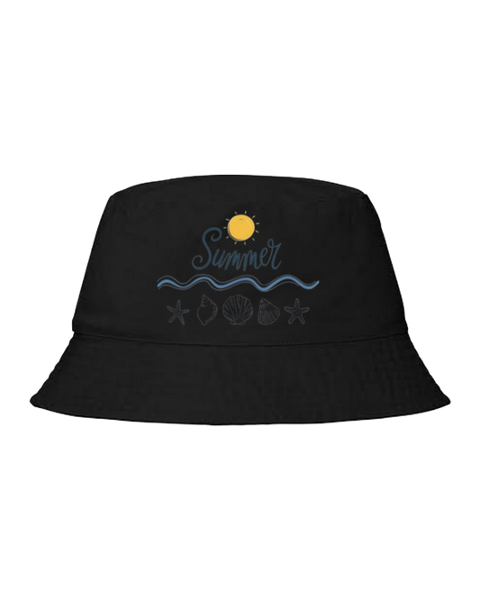 Summer Vibes Bucket hat Fishman hat cap Black 23