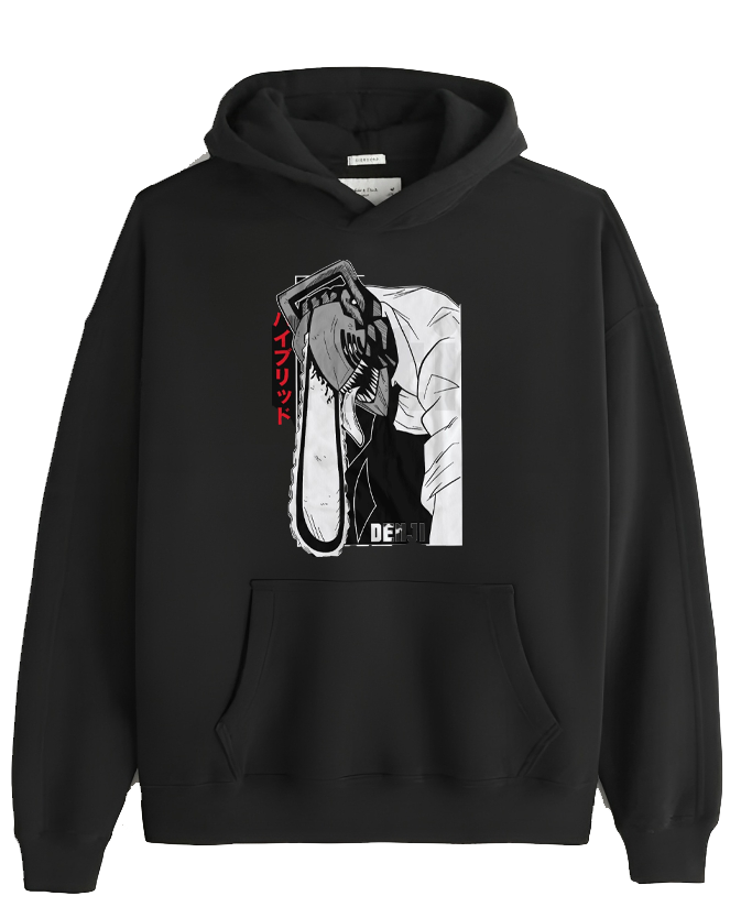 Chainsaw Man One Size hoodie Black 22
