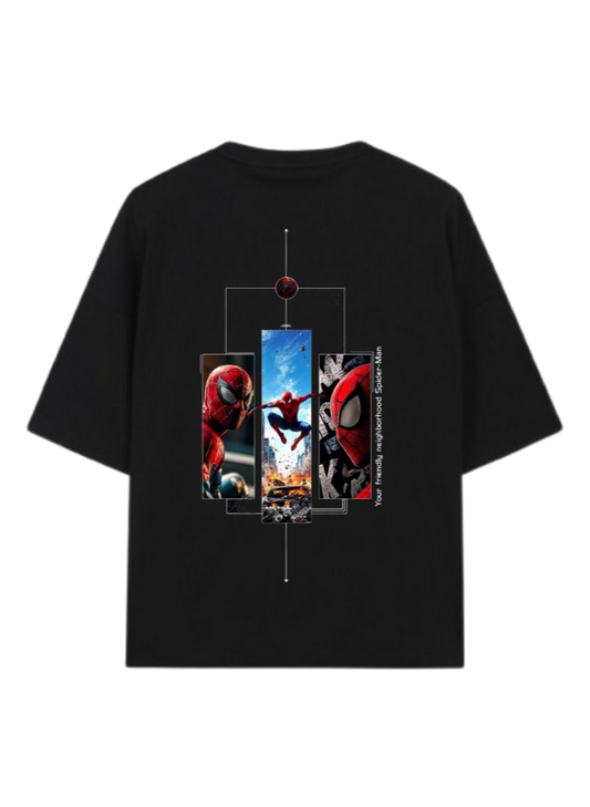 Spiderman t- shirt One Size Black Back 23