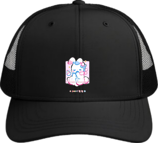 bunny Baseball cap Black 23