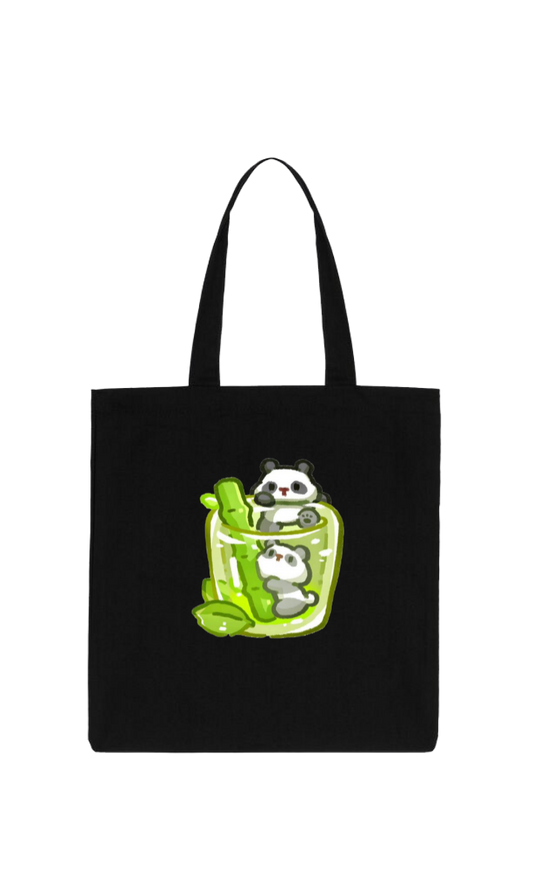 PANDA tote bag Black 23