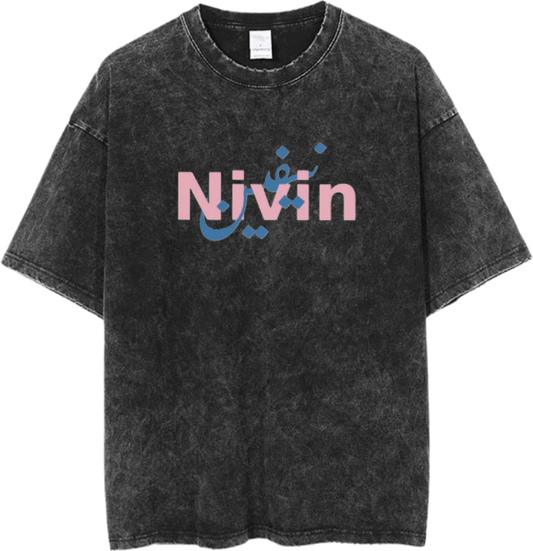 names t- shirt One Size Washed Nivin 23