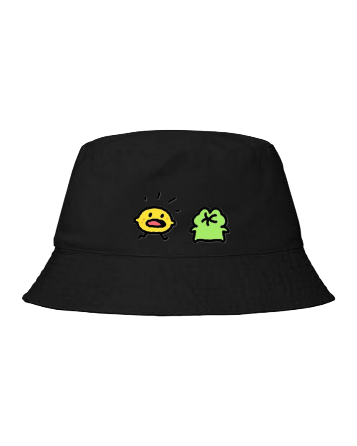 Frog Bucket hat Fishman hat cap Black 23