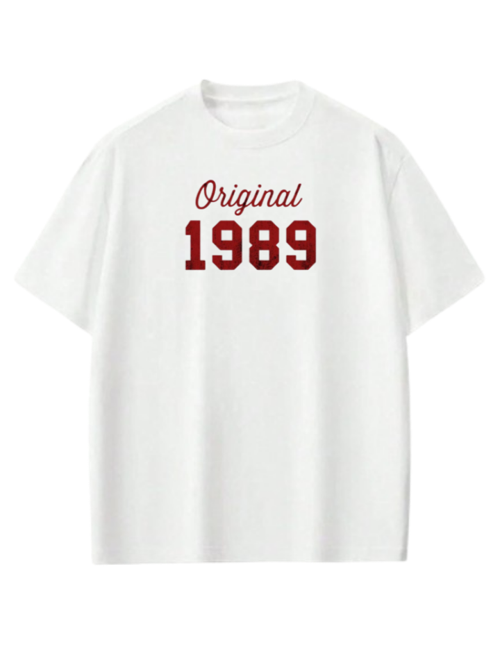 age t- shirt White 1989