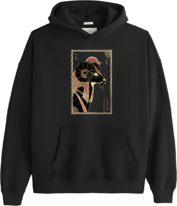 Egypt Over Size hoodie Black 23