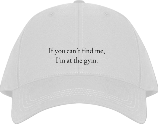 workout gym pilates Baseball cap White 23