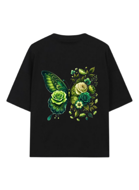 butterflies t- shirt Black Back 23