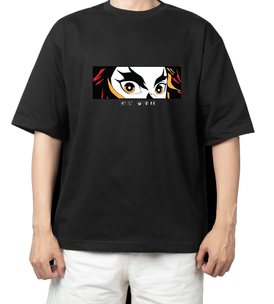 Anime Demon slayer nezuko tanjiro t- shirt Oversize Black 23