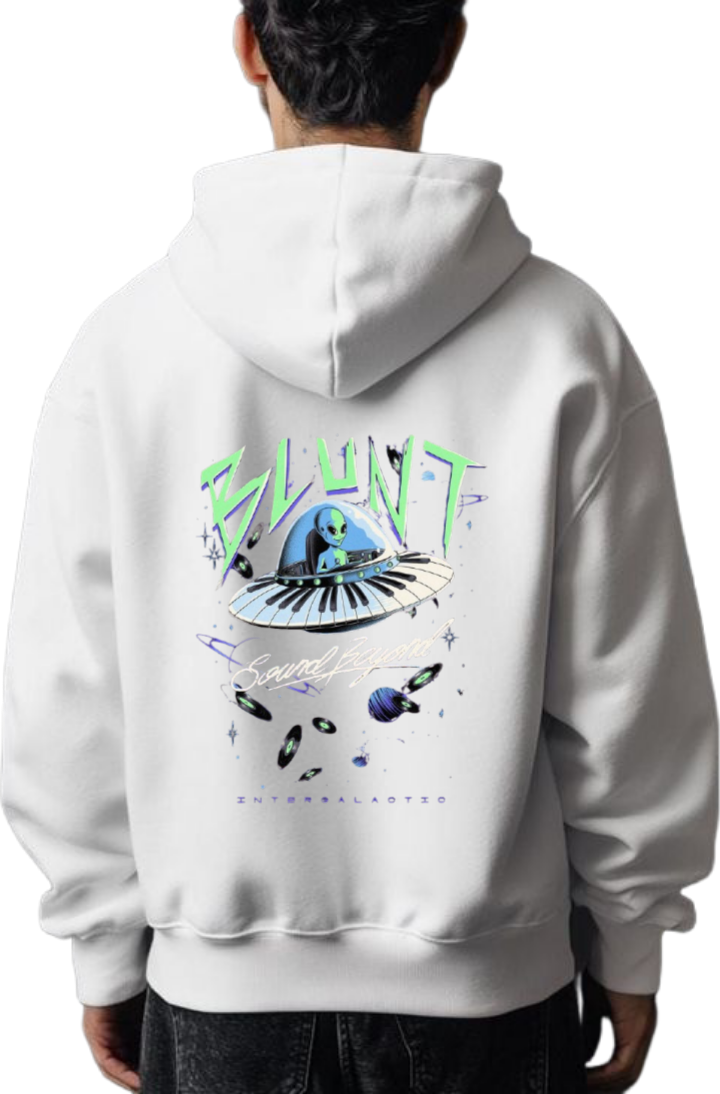 aliens Oversize Hoodie Back White 23