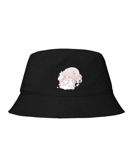 bunny Bucket hat Fishman hat cap Black 23