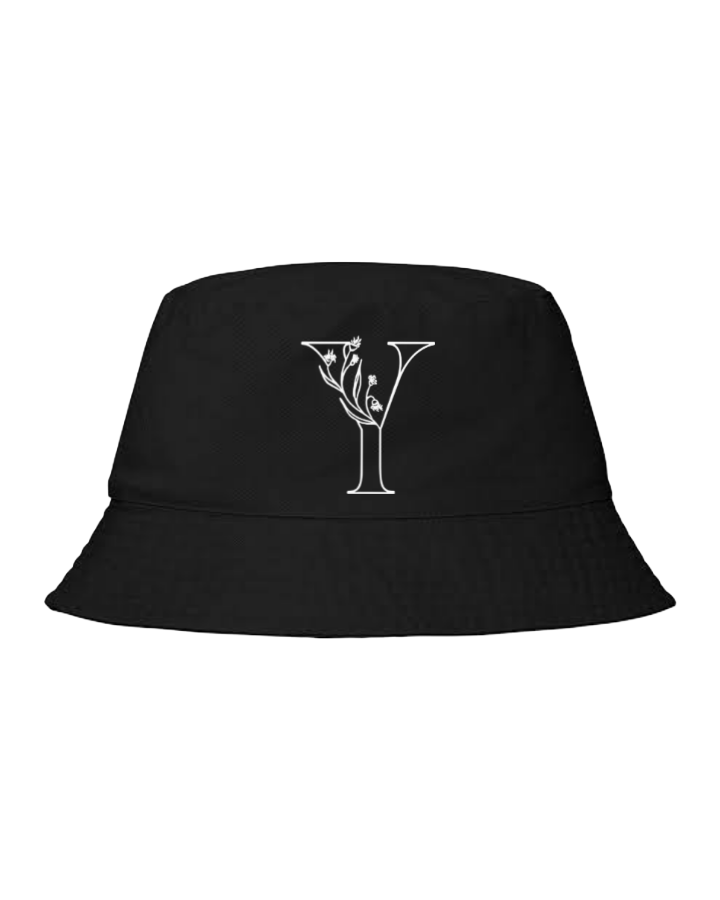 vector letter Bucket hat Fishman hat cap Black Y 23