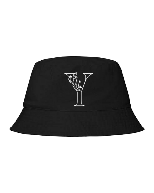 vector letter Bucket hat Fishman hat cap Black Y 23