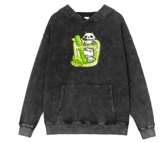 PANDA Oversize Hoodie Washed 23