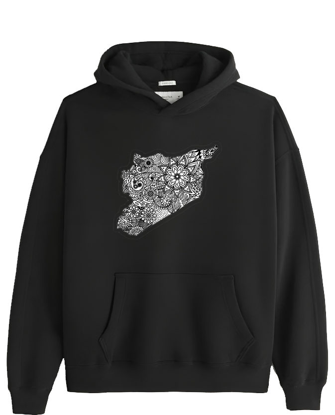 Syria One Size hoodie Black 23