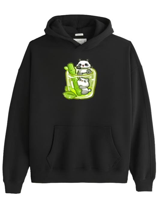 PANDA Oversize Hoodie Black 23
