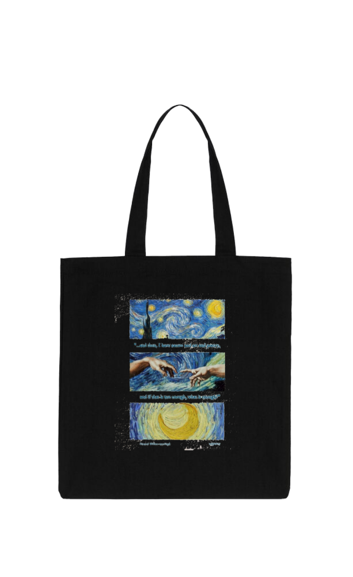 ليلة النجوم tote bag Black 153