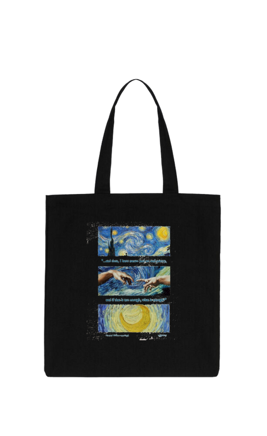 ليلة النجوم tote bag Black 153